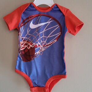 Nike basketball theme onesie/bodysuit